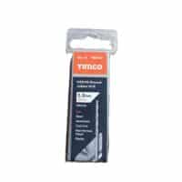 Timco 1.5mm HSS jobber drill bits pack of 10