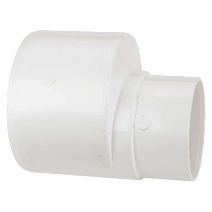 White Polypipe SD46W 110mm to 68mm Offset Rainwater Adaptor