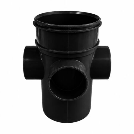 110mm Solvent Soil Pipe Long Boss Pipe 63mm x 3 Inlets