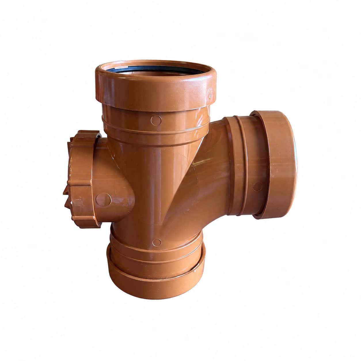 110mm Underground 90 Degree Triple Socket Access Tee Branch 110mm Underground 90 Degree Triple Socket Access Tee Branch