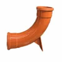 110mm 90 degree double socket rest bend terracotta underground drainage fitting