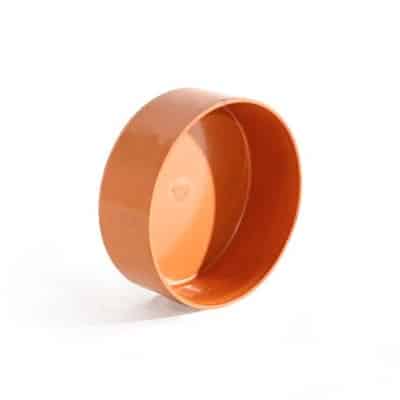 110mm underground drainage end cap terracotta budget pipe cap