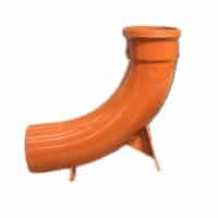 110mm 90 degree single socket rest bend Kayflow UG45 terracotta underground drainage fitting
