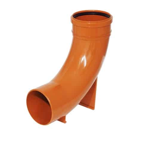 110mm Underground Drainage 90° Single Socket Rest Bend