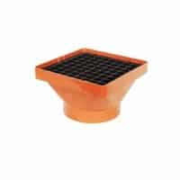 110mm Underground Drainage Small Hopper Head & Grate