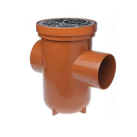 110mm back inlet bottle gully round top budget for underground drainage