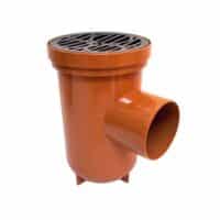 110mm Underground Drainage Bottle Gully Round Top