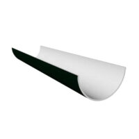 112mm half round gutter 4m Freefoam Freeflow black white brown