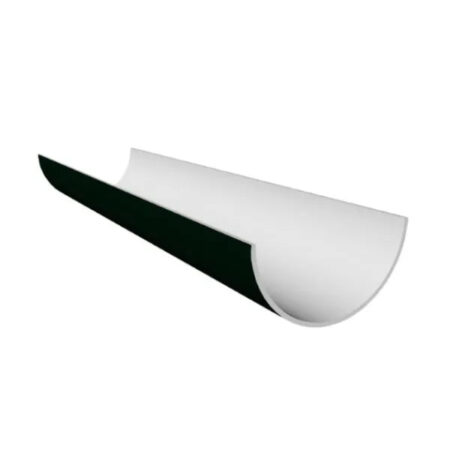 112mm half round gutter 5m Freefoam Freeflow uPVC gutter black white brown