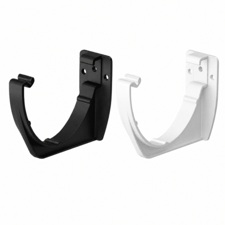 Freeflow 116mm Deep Flow Gutter Fascia Bracket in white and black
