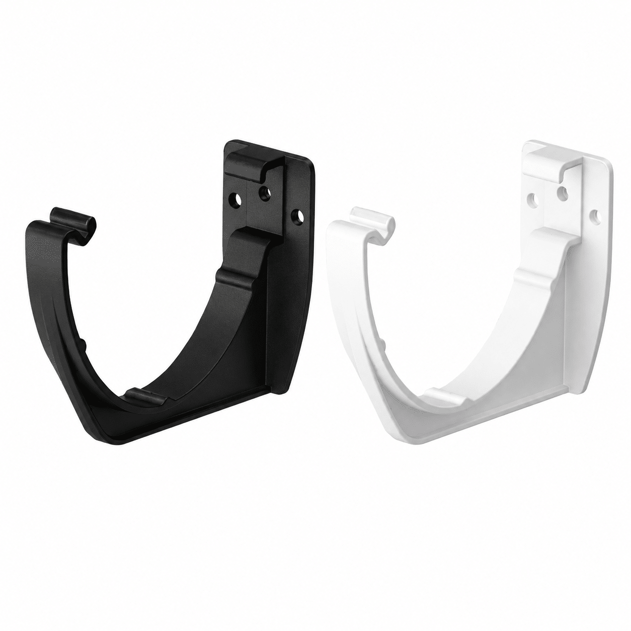 Freeflow 116mm Deep Flow Gutter Fascia Bracket in white and black