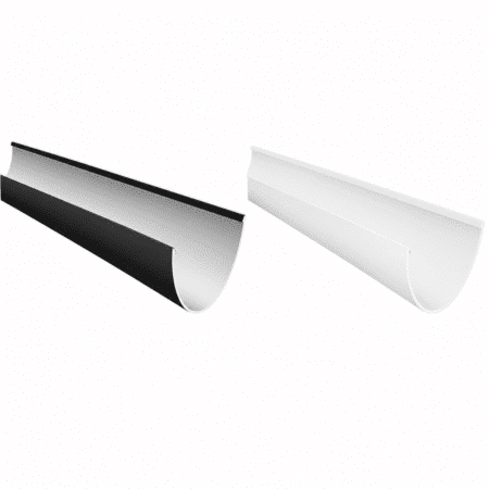 Freeflow 116mm Deep Flow Gutter 4m in white and black