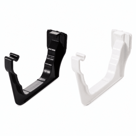 Freeflow 135mm Double Ogee Gutter Fascia Bracket in white and black