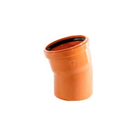 160mm bend 15 degree single socket Funke underground drainage fitting