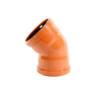 160mm Underground Drainage 45° Double Socket Bend