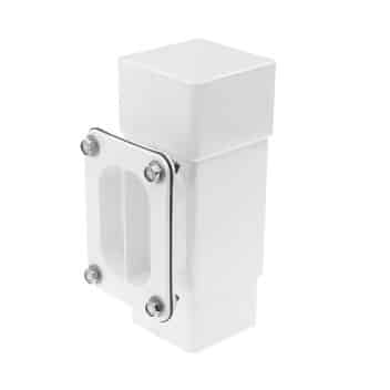 downpipe access pipe 65mm square Freefoam Freeflow black white brown