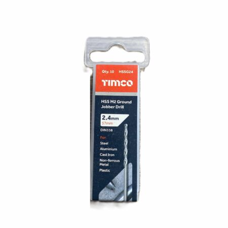 Timco 2.4mm HSS jobber drill bits pack of 10