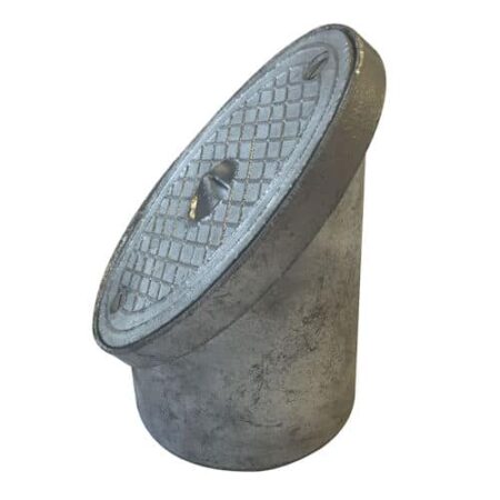 110mm oval alloy rodding point for underground drainage access
