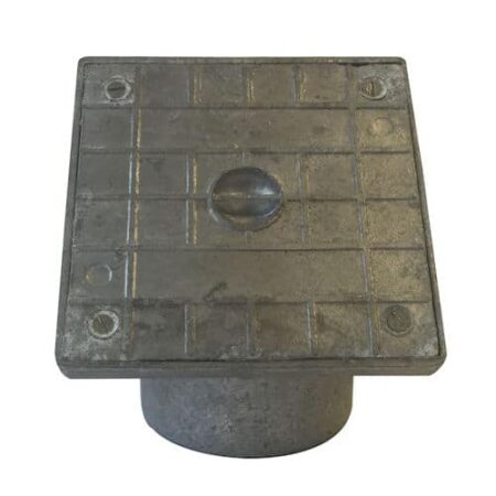 110mm alloy square top rodding point for underground drainage access