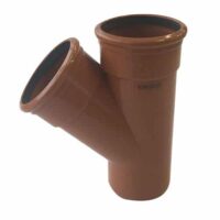 110mm Underground Drainage 45d Double Socket Y Branch