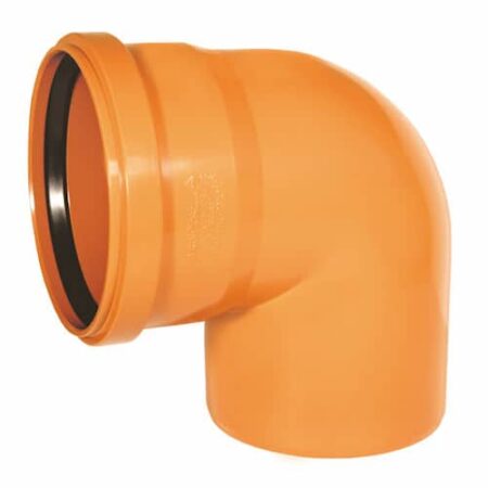 110mm 90 degree single socket tight bend terracotta underground drainage fitting