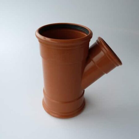 160mm Y branch 45 degree triple socket Pipelife underground drainage fitting