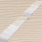 Embossed Cladding Butt Joiner Cream
