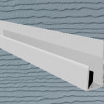 6mt Embossed Cladding U-Channel Light Grey