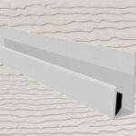 6mt Embossed Cladding U-Channel Light Ivory