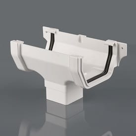 114mm Artic White Square Style Guttering