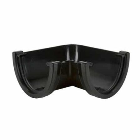 170mm gutter bend 90 degree deepstyle black Floplast commercial gutter fitting