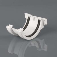 Roundstyle 112mm Gutter Joining Bracket Artic White