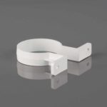 68mm Round Downpipe Clip White