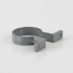 68mm Round Downpipe Clip Grey