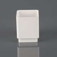 65mm Squarestyle Downpipe Socket Connector White