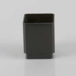 65mm Squarestyle Downpipe Socket Connector Black