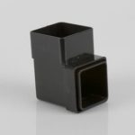 65mm Squarestyle Downpipe 90' Bend Black