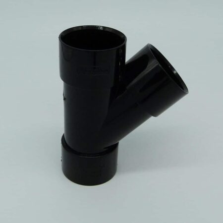 40mm solvent weld 45d y branch black