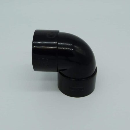 50mm Solvent Weld 90d Knuckle Bend Black