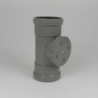 110mm PushFit Soil D/S Access Pipe Grey
