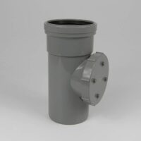 110mm PushFit Soil S/S Access Pipe Grey