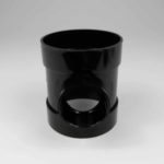 110mm x 50mm short boss pipe black