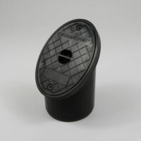 110mm Oval Rodding Point Black Plastic