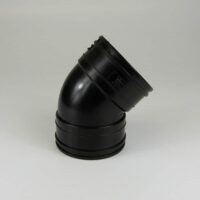 110mm Solvent Soil 45' D/Socket Black