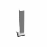 300mm Magnum Bull Nose Internal Corner White