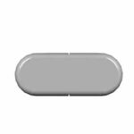 100mm Magnum Bull Nose End Cap Small White