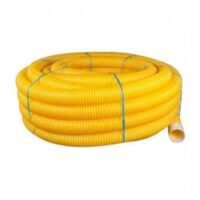 100mm Yellow Perforated Gas Ducting x 50m Coil