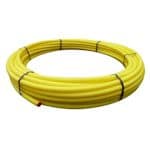 Yellow MDPE Gas Pipe Coils