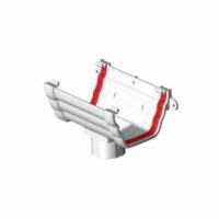 Freeflow Double Ogee Running Outlets White 135mm