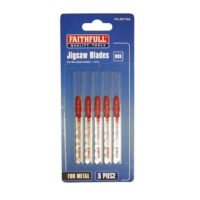 Faithfull Tools Jigsaw Blades Bayonet (5) Metal 21tpi 50mm